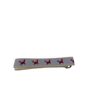 Ll bean striped belt beach theme red crab
